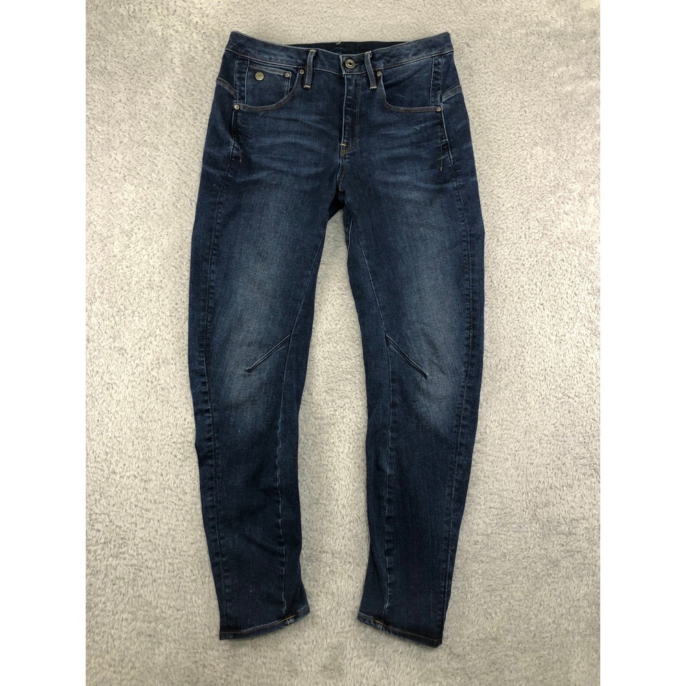 G-Star RAW Jeans Women 28x26 (Tag 24x30) Blue Arc 3D Low Boyfriend Denim Stretch